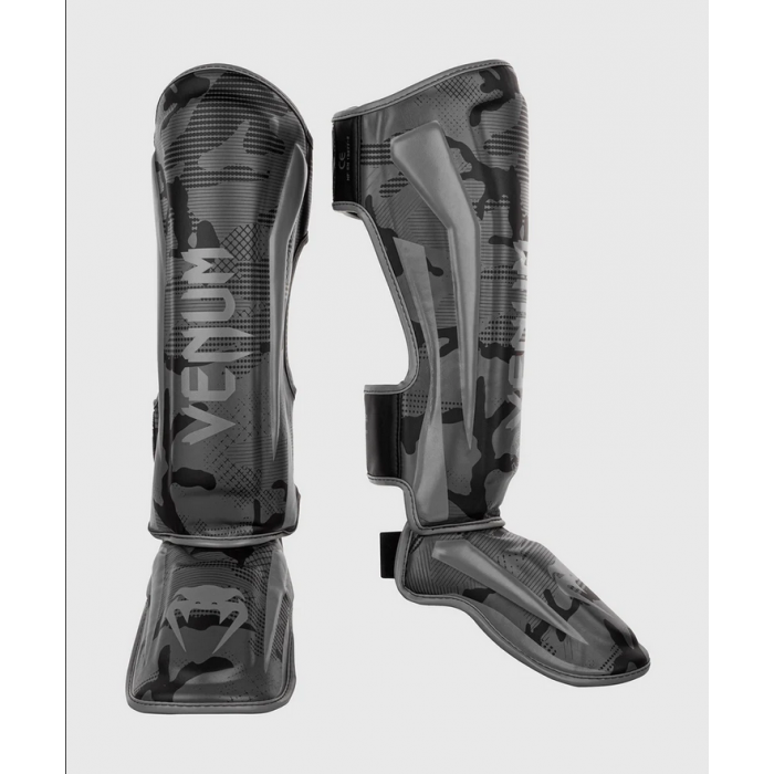 Протектори за крака - Venum Elite Standup Shin Guards - Black/Dark Camo​